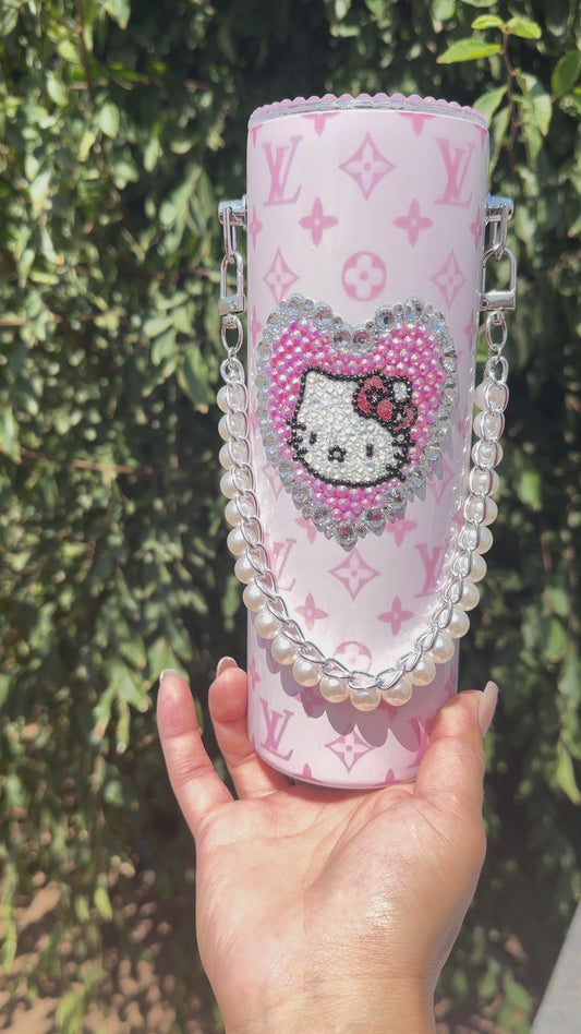 Kitty Purse Cup - Pink LV